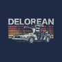 Retro Delorean-none stretched canvas-fanfreak1