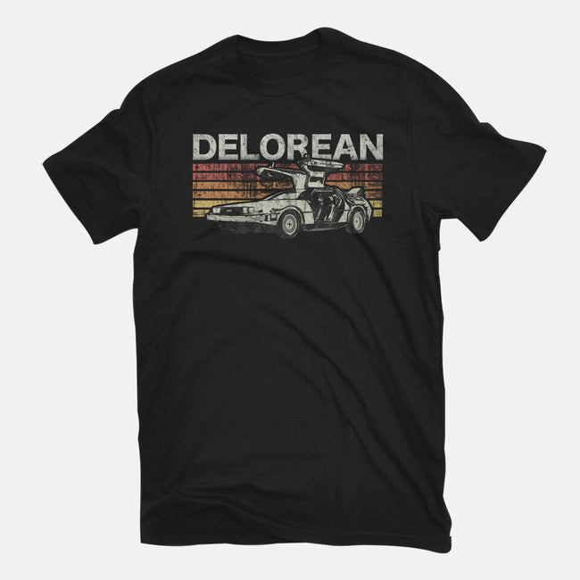Retro Delorean-womens basic tee-fanfreak1