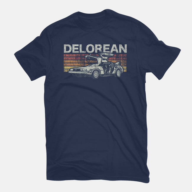 Retro Delorean-womens basic tee-fanfreak1