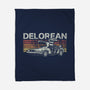 Retro Delorean-none fleece blanket-fanfreak1