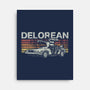 Retro Delorean-none stretched canvas-fanfreak1