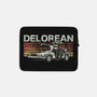 Retro Delorean-none zippered laptop sleeve-fanfreak1