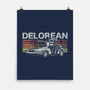 Retro Delorean-none matte poster-fanfreak1