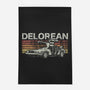 Retro Delorean-none indoor rug-fanfreak1