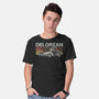 Retro Delorean-mens basic tee-fanfreak1