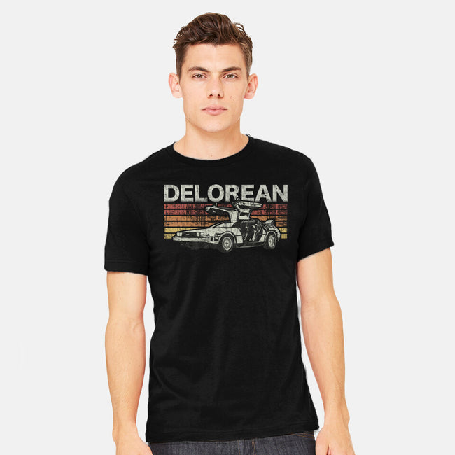 Retro Delorean-mens heavyweight tee-fanfreak1