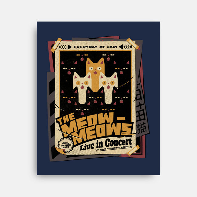 Meow Meows Live-none stretched canvas-tobefonseca