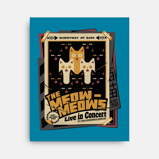 Meow Meows Live-none stretched canvas-tobefonseca
