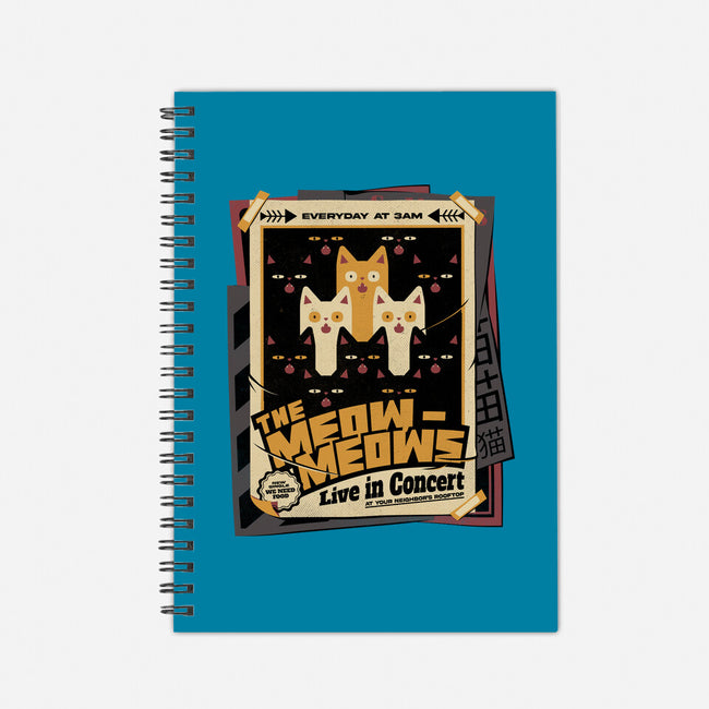 Meow Meows Live-none dot grid notebook-tobefonseca