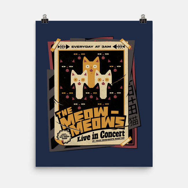 Meow Meows Live-none matte poster-tobefonseca