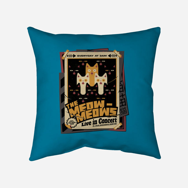 Meow Meows Live-none removable cover throw pillow-tobefonseca