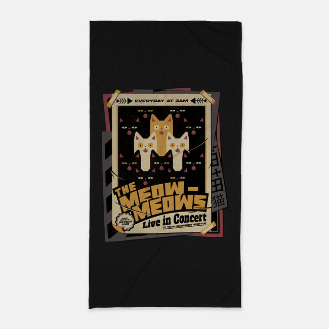 Meow Meows Live-none beach towel-tobefonseca