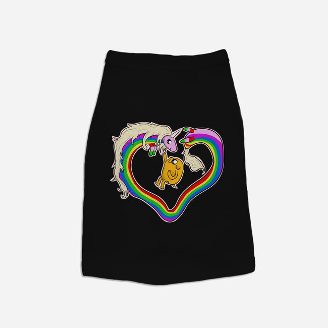 Rainbow Love-dog basic pet tank-nickzzarto