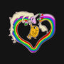 Rainbow Love-womens off shoulder sweatshirt-nickzzarto