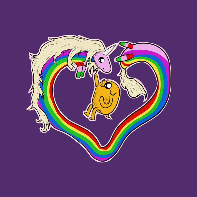 Rainbow Love-womens fitted tee-nickzzarto
