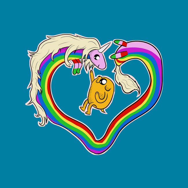 Rainbow Love-womens fitted tee-nickzzarto