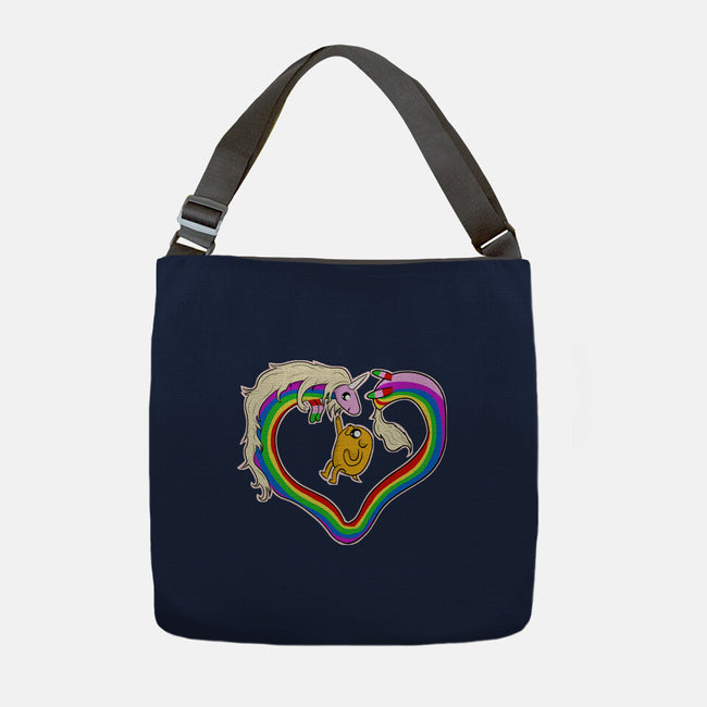 Rainbow Love-none adjustable tote bag-nickzzarto