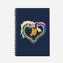 Rainbow Love-none dot grid notebook-nickzzarto