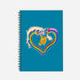 Rainbow Love-none dot grid notebook-nickzzarto
