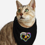 Rainbow Love-cat bandana pet collar-nickzzarto