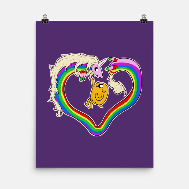 Rainbow Love-none matte poster-nickzzarto