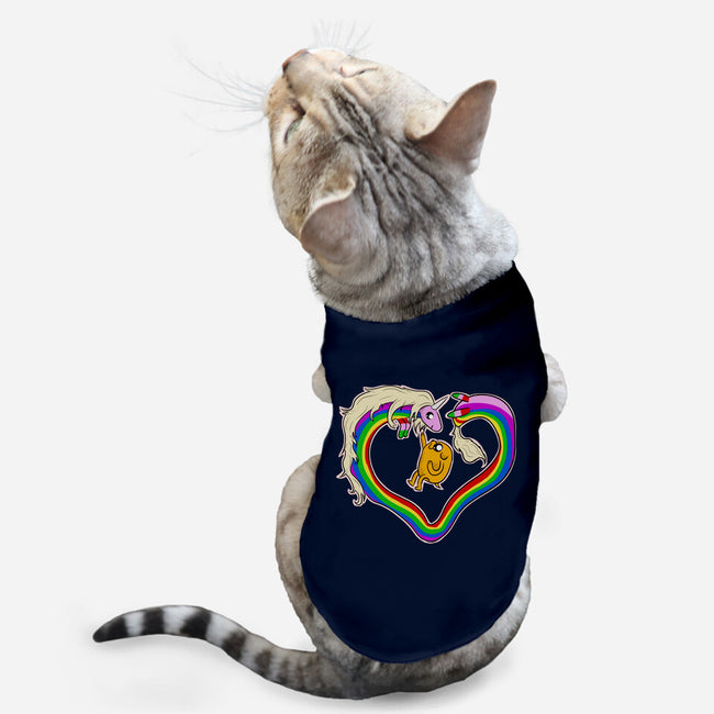 Rainbow Love-cat basic pet tank-nickzzarto