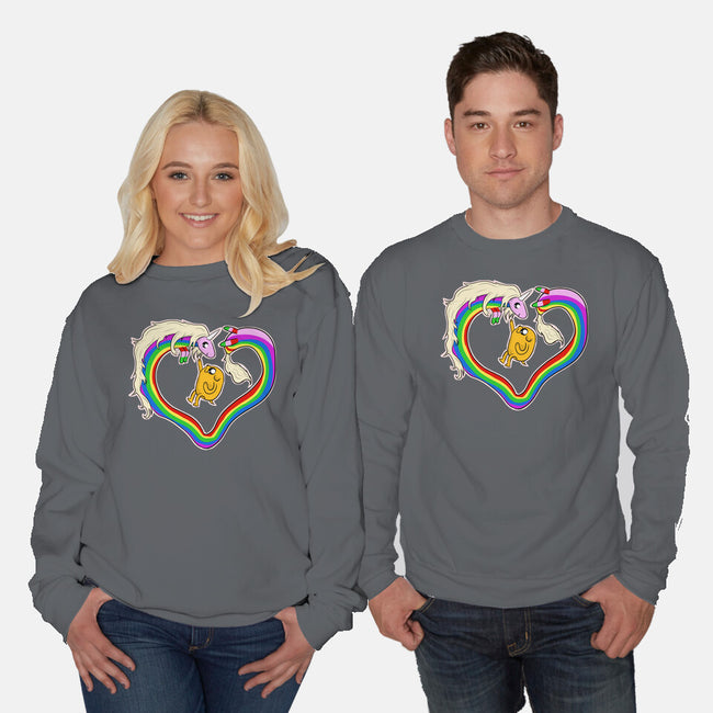 Rainbow Love-unisex crew neck sweatshirt-nickzzarto