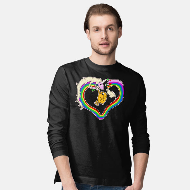 Rainbow Love-mens long sleeved tee-nickzzarto