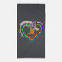 Rainbow Love-none beach towel-nickzzarto