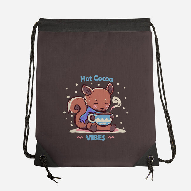 Hot Cocoa Vibes-none drawstring bag-TechraNova