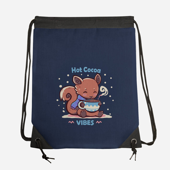 Hot Cocoa Vibes-none drawstring bag-TechraNova