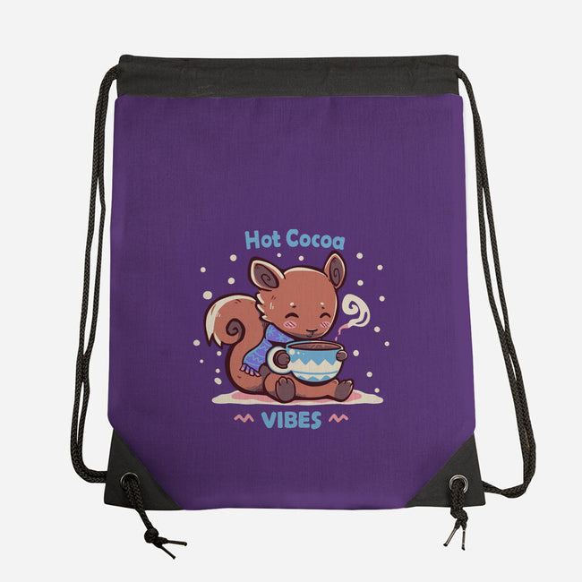 Hot Cocoa Vibes-none drawstring bag-TechraNova