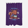 Hot Cocoa Vibes-none polyester shower curtain-TechraNova