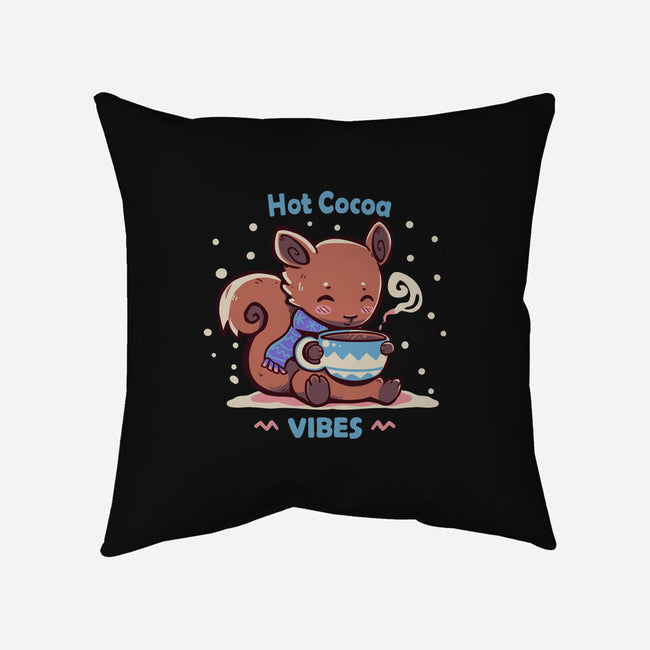 Hot Cocoa Vibes-none removable cover w insert throw pillow-TechraNova