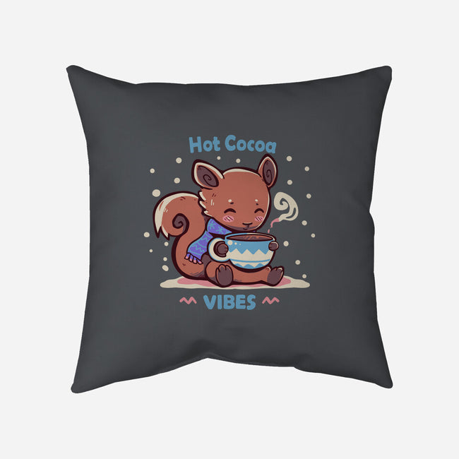 Hot Cocoa Vibes-none removable cover w insert throw pillow-TechraNova