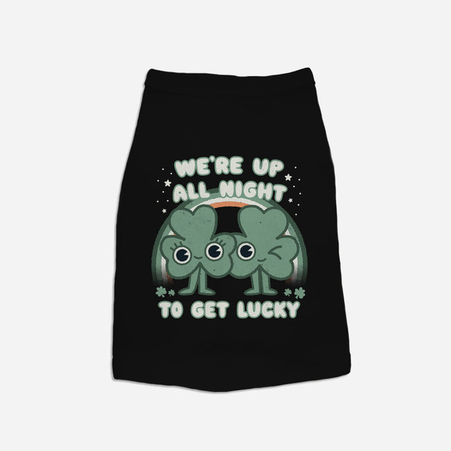 Shamrock Get Lucky-cat basic pet tank-Weird & Punderful