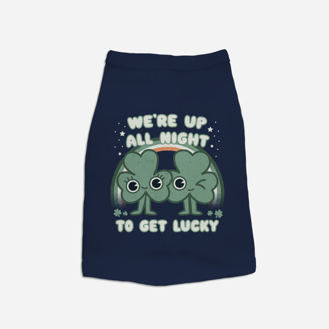 Shamrock Get Lucky-cat basic pet tank-Weird & Punderful