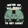 Shamrock Get Lucky-womens racerback tank-Weird & Punderful