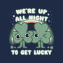 Shamrock Get Lucky-unisex basic tank-Weird & Punderful