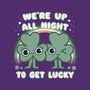 Shamrock Get Lucky-womens basic tee-Weird & Punderful