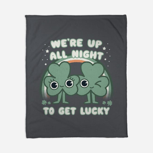 Shamrock Get Lucky-none fleece blanket-Weird & Punderful