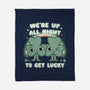 Shamrock Get Lucky-none fleece blanket-Weird & Punderful