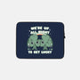 Shamrock Get Lucky-none zippered laptop sleeve-Weird & Punderful