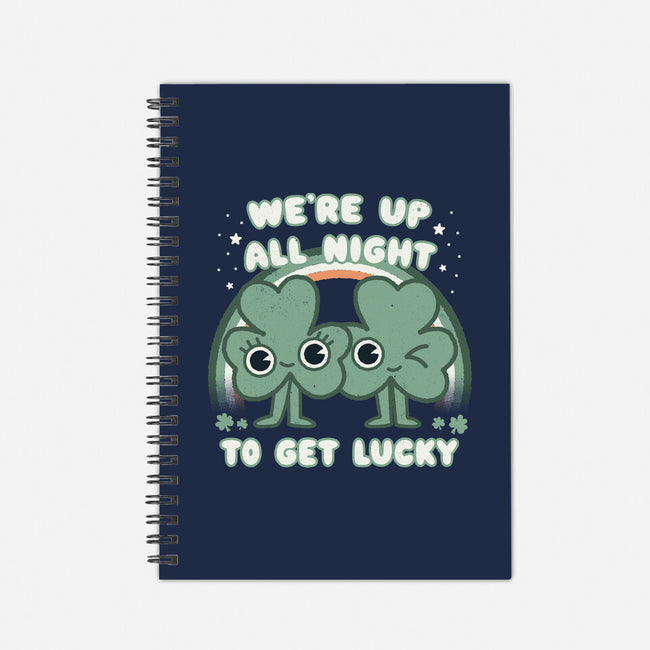 Shamrock Get Lucky-none dot grid notebook-Weird & Punderful