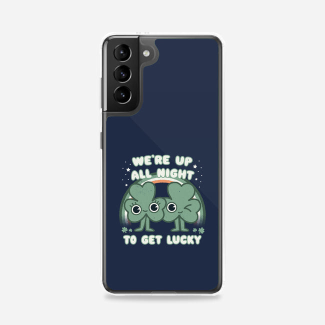 Shamrock Get Lucky-samsung snap phone case-Weird & Punderful