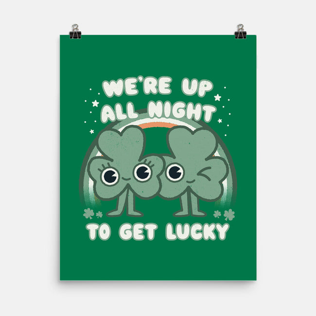 Shamrock Get Lucky-none matte poster-Weird & Punderful