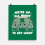 Shamrock Get Lucky-none matte poster-Weird & Punderful