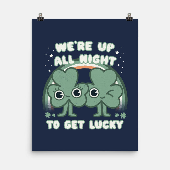 Shamrock Get Lucky-none matte poster-Weird & Punderful