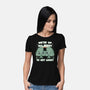 Shamrock Get Lucky-womens basic tee-Weird & Punderful