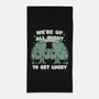 Shamrock Get Lucky-none beach towel-Weird & Punderful